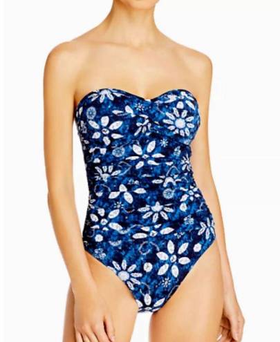 Bleu Rod Beattie New.  blue strapless swimsuit. Normally $129. Size 12