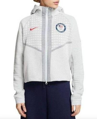 Nike NWT Team USA  Women's Media Day Tech Pack Fleece Engineered Full-Zip Hoodie