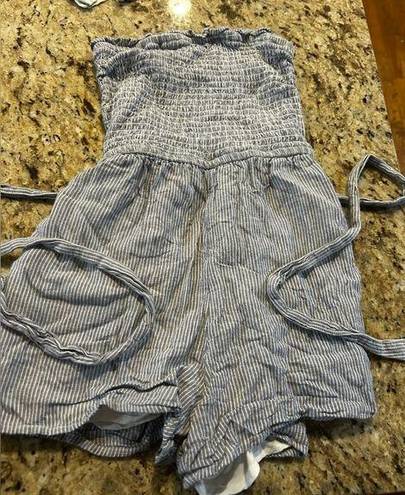 Abercrombie & Fitch  romper SP Small Petite Outfit Smocked Summer Striped