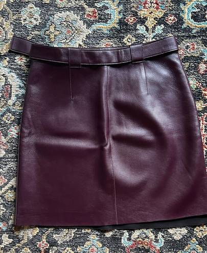 Genuine leather Skirt (purple) Purple Size 4