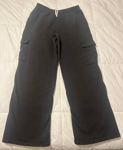 John Galt Black Anastasia Cargo Sweatpants