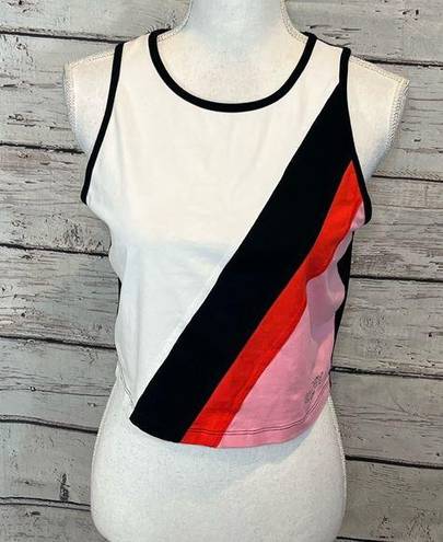 DKNY  SPORT Cropped Colorblock Work Out Tank