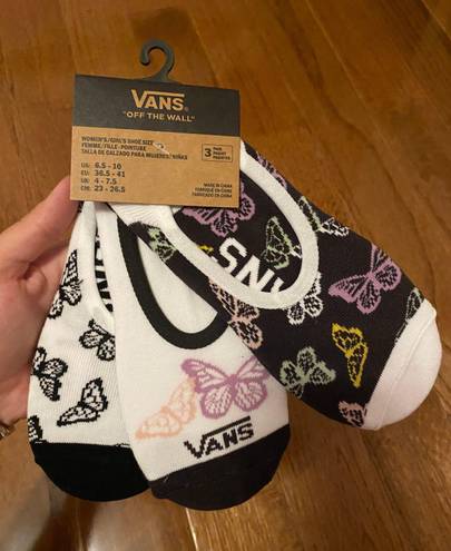 Vans NWT Van’s Butterfly Women's No Show Liner socks - 3 Pack