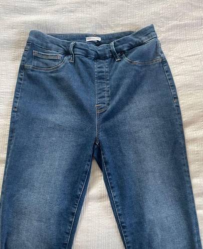 Good American  high waisted straight leg jeggings woman’s size 4 dark wash