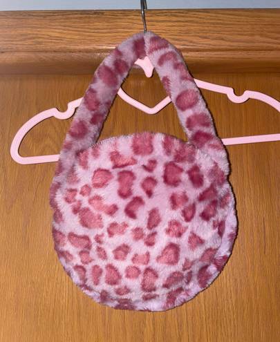 SheIn pink leopard print bag