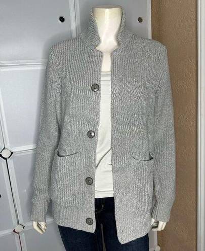 Tommy Hilfiger  Gray Heavy Cable Knit Cardigan Size Small