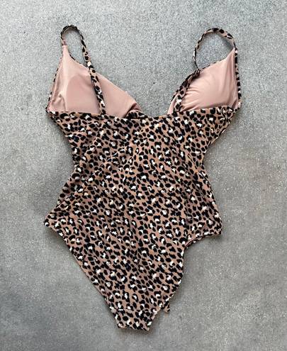 Aerie Leopard Print One Piece Full Overage SwimSuit