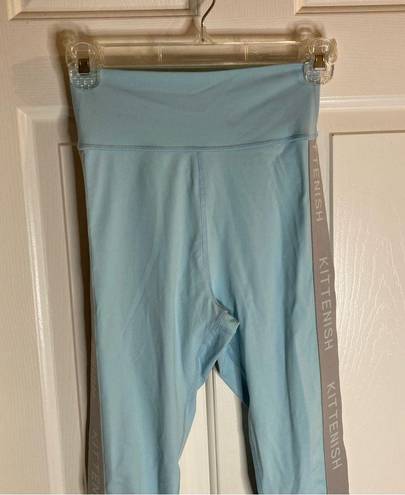 Kittenish  NEW with tags, teal blue active leggings size XS, athleisure, panels