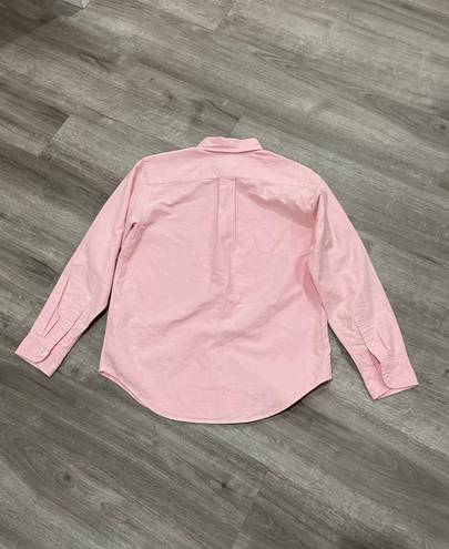 Ralph Lauren Pink Button Down Shirt: Blouse