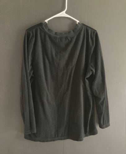 Oscar de la Renta Pink label Black Long Sleeve Top