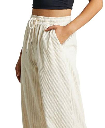 LIONESS  Nikita Cream Cord Straight Leg Pants