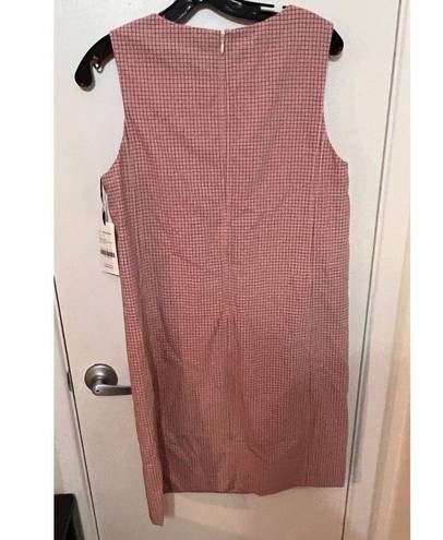 W By Worth  PINK CHECKERED SHIFT DRESS WOMENS SIZE 8 NEW WITH TAGS