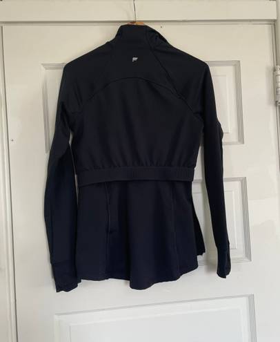 Fabletics Black Full Zip Running Jacket