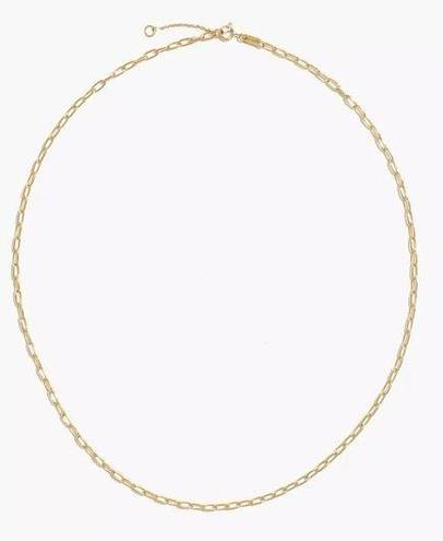 Madewell New Delicate Collection Demi-Fine Paperclip Chain