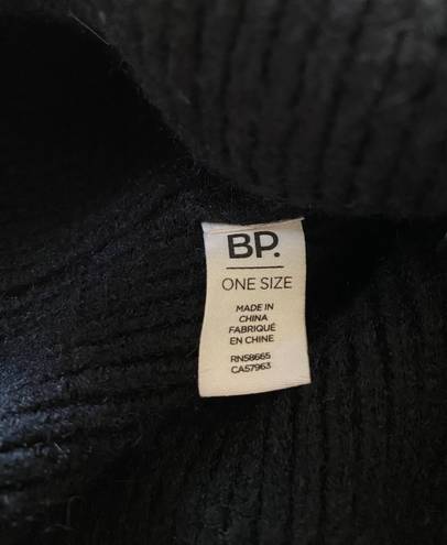 BP Nordstrom Womens Beanie Hat Ribbed Black