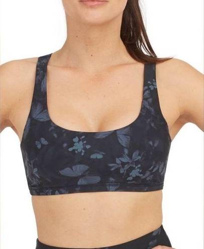 Spanx NWT  Printed Low Impact Sports Bra Size XS in Midnight Garden