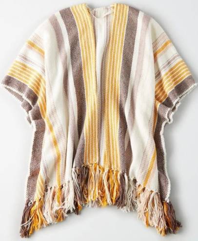 American Eagle Vintage Woven Poncho