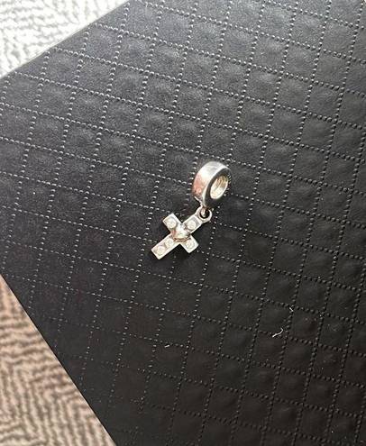 Pandora Authentic  Cross Dangle with Clear CZ Charm