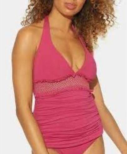 Bleu Rod Beattie New.  rouge smocked tankini set Size 8. Retails $161