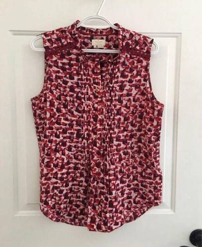 Kate Spade Red Print Top 