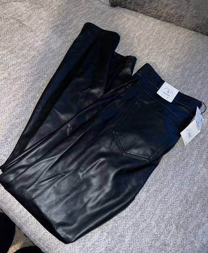 ZARA Leather Black Pants