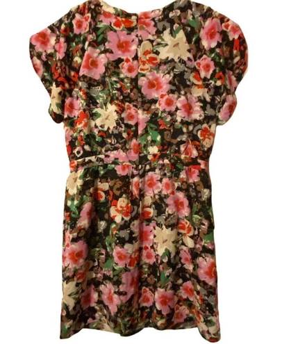 Petal Tulle Overlap  Dress Mystic Floral Print Medium Style IB60118