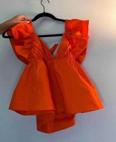 A Top Orange Size M petite