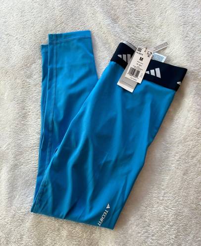 Adidas Blue Techfit 7/8 Tights