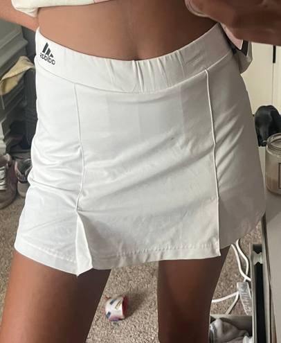 Adidas white tennis skirt