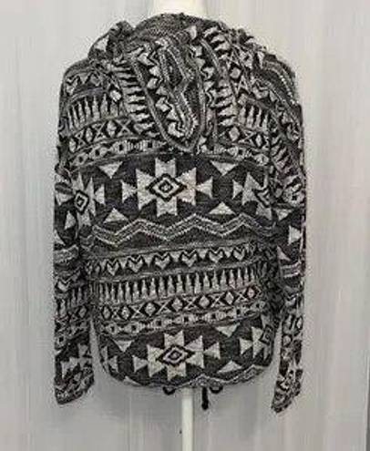 American Eagle Outfitters Hoodie Zip up Aztec Tribal Southwestern Navajo Geometric Print Pattern Sweater S