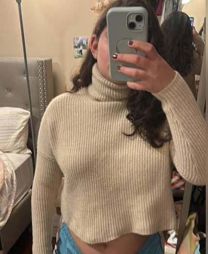 Madewell  Resourced Cashmere & Wool Turtleneck Oatmeal Sweater