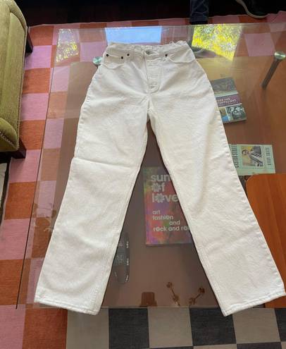 Abercrombie & Fitch White Jeans High Rise