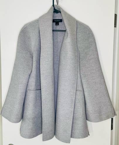 St. John Grey Cashmere Blend Coat