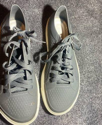 Crocs Like New  Citilane Roka Court Shoes Womens 10W Lace Up 204884 Gray