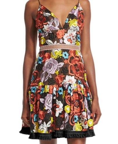 Alexis Multicolored Floral Embroidered Dress