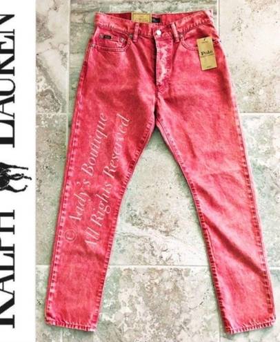 Polo  Ralph Lauren Jeans Callen High Rise Cropped, Red Size 27R New w/Tag