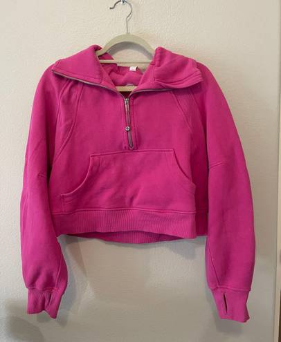 Lululemon SONIC PINK  Scuba Half Zip