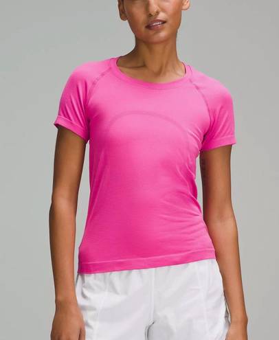 Lululemon Swiftly Tech Short - Sleeve Shirt 2.0 Race Length Pink Size 6 -  $28 (58% Off Retail) - From Emily