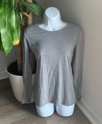 No Bo Gray Long Sleeve Top