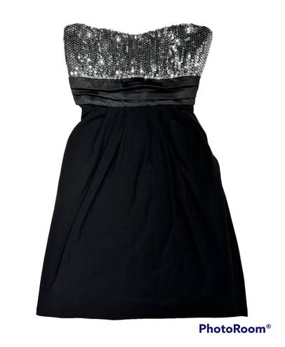 Deb store Deb Strapless Sequined Mini Dress (S)