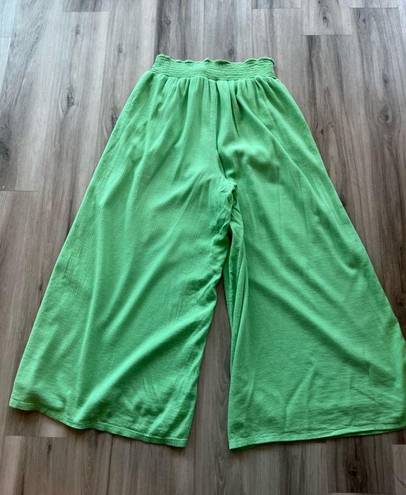 American Eagle  XL Green Wide Leg Pants