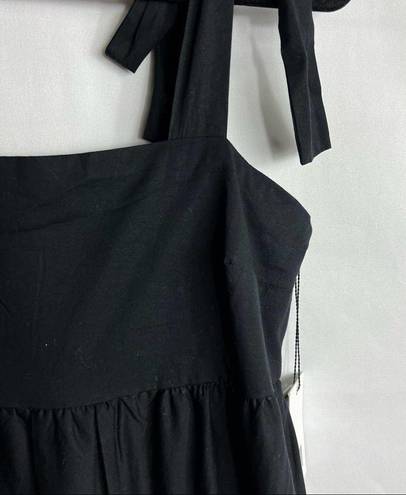 Jason Wu  Black Tiered Shoulder Tie Maxi Dress NWT in Medium