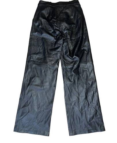 L.A.M.B. Loulou Studio Noro Leather Pants in Black Small New Womens Trousers