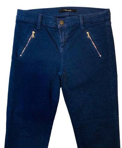 J Brand Ankle Zip Skinny Jeans in Nightfall Navy Blue 26