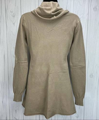 Patty Boutik khaki tunic length lightweight sweater size Large