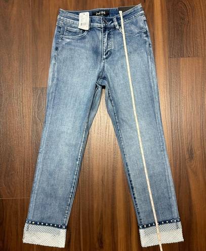 Joseph Ribkoff  241929 Mesh Cuff Jean New with Tags