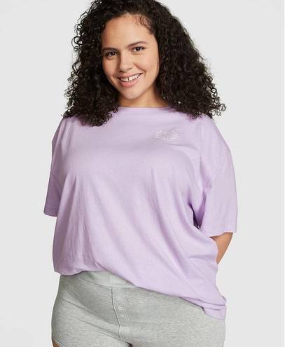 Victoria's Secret NWT Oversized Sleepshirt Lavender Purple VS Pink Logo