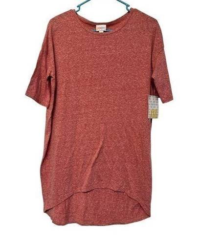 LuLaRoe  Heathered Red Irma Blouse Size XXS NWT #0987