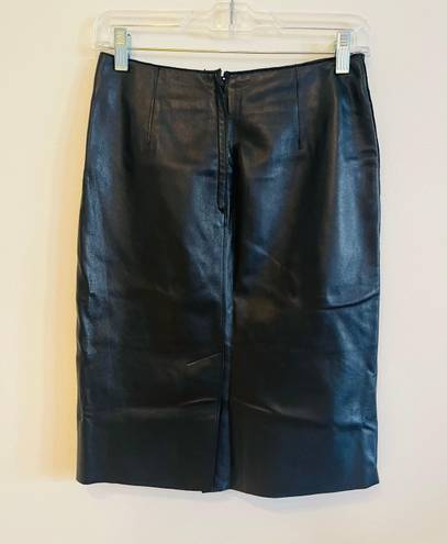 Bebe Vintage  100% Leather Skirt