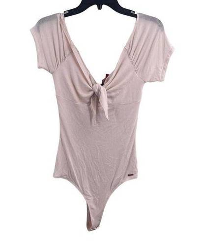 n:philanthropy  Pink Tie Front Bodysuit Small New